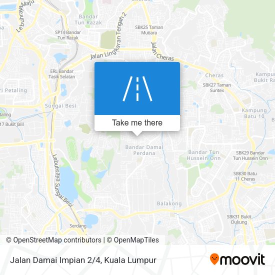 Jalan Damai Impian 2/4 map
