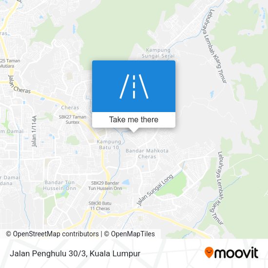 Peta Jalan Penghulu 30/3