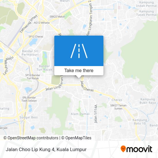 Jalan Choo Lip Kung 4 map