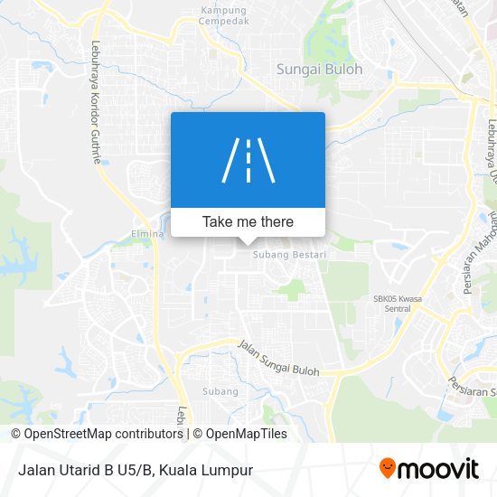 Peta Jalan Utarid B U5/B