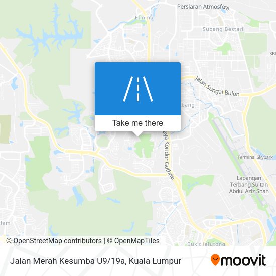 Jalan Merah Kesumba U9/19a map