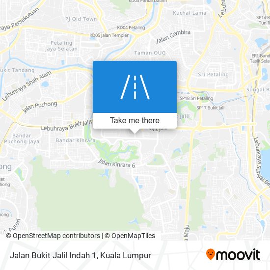 Peta Jalan Bukit Jalil Indah 1