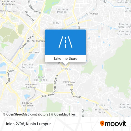 Jalan 2/96 map