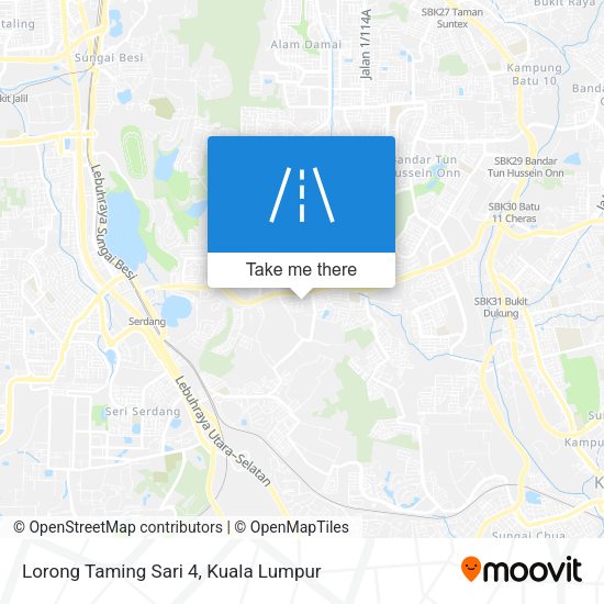 Peta Lorong Taming Sari 4