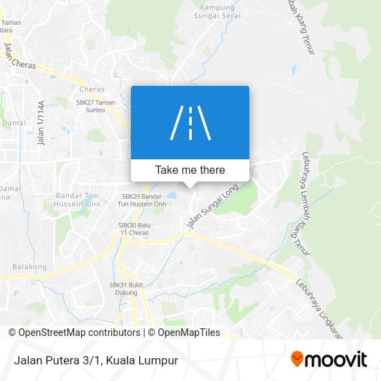 Jalan Putera 3/1 map