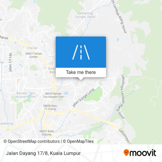 Peta Jalan Dayang 17/8
