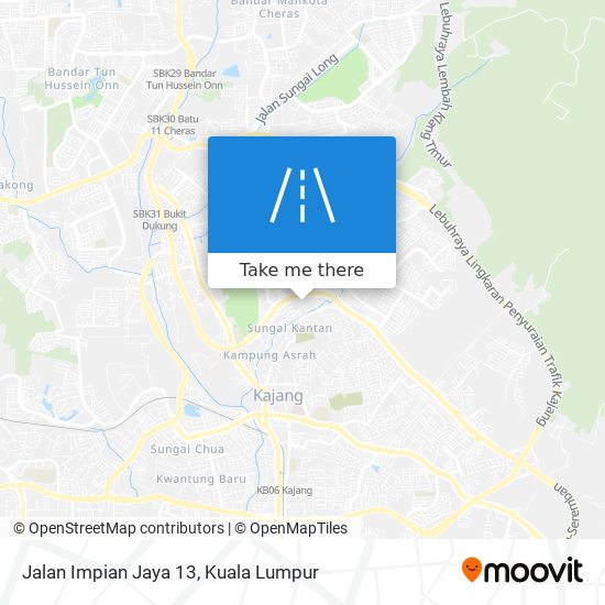 Jalan Impian Jaya 13 map