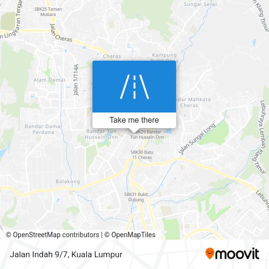 Peta Jalan Indah 9/7