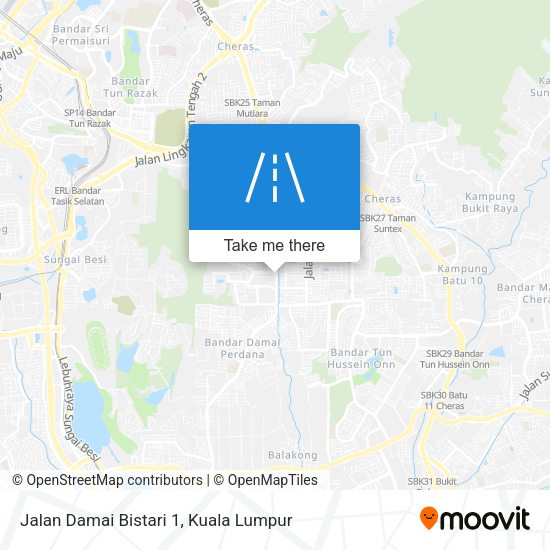 Peta Jalan Damai Bistari 1