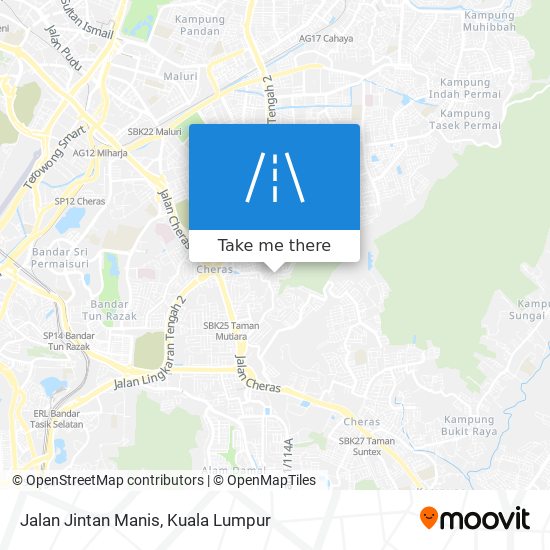 Jalan Jintan Manis map