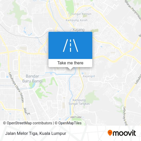 Jalan Melor Tiga map