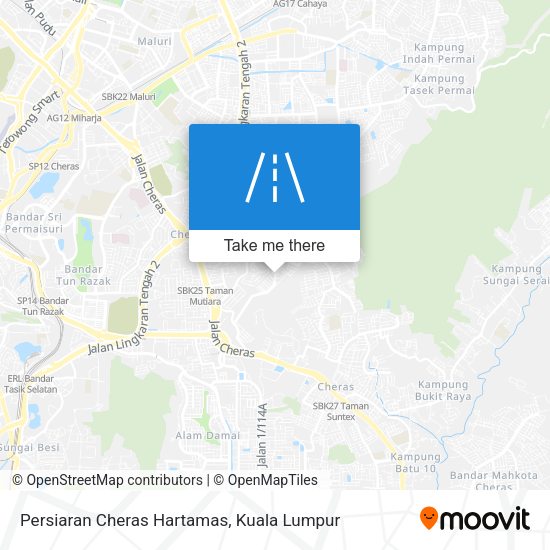 Persiaran Cheras Hartamas map