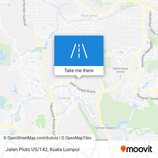 Jalan Pluto U5/142 map
