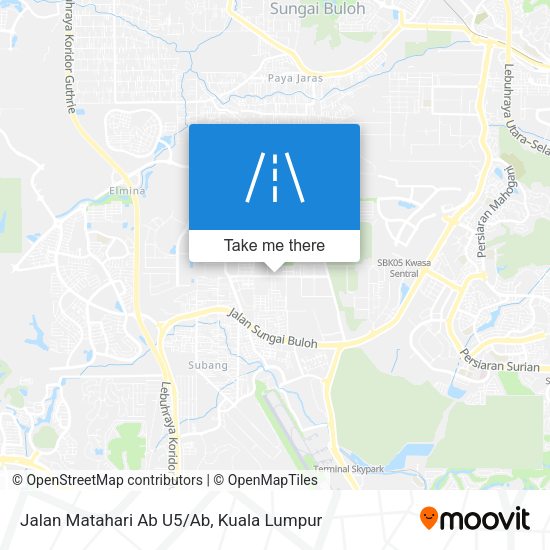Jalan Matahari Ab U5/Ab map