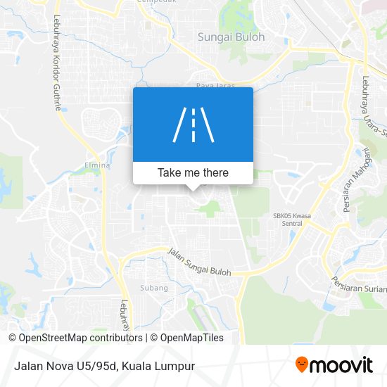 Jalan Nova U5/95d map
