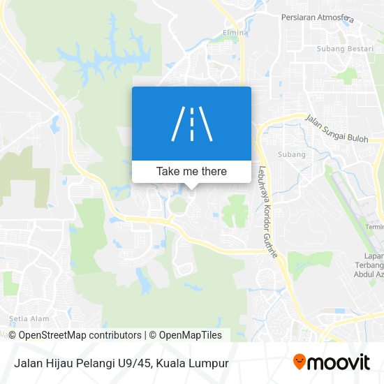 Jalan Hijau Pelangi U9/45 map