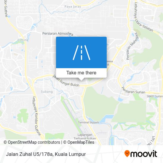 Jalan Zuhal U5/178a map