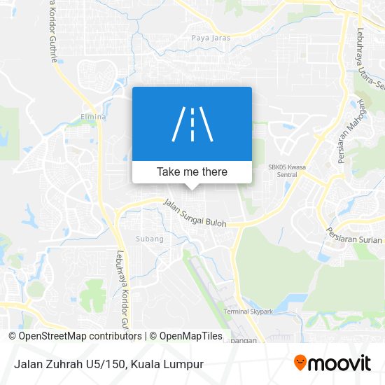 Jalan Zuhrah U5/150 map