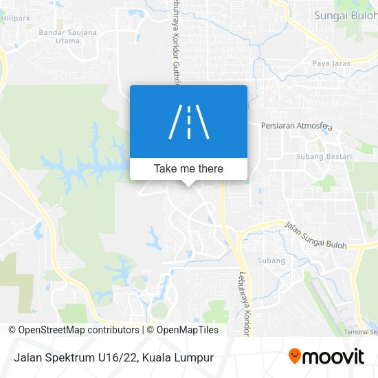 Jalan Spektrum U16/22 map