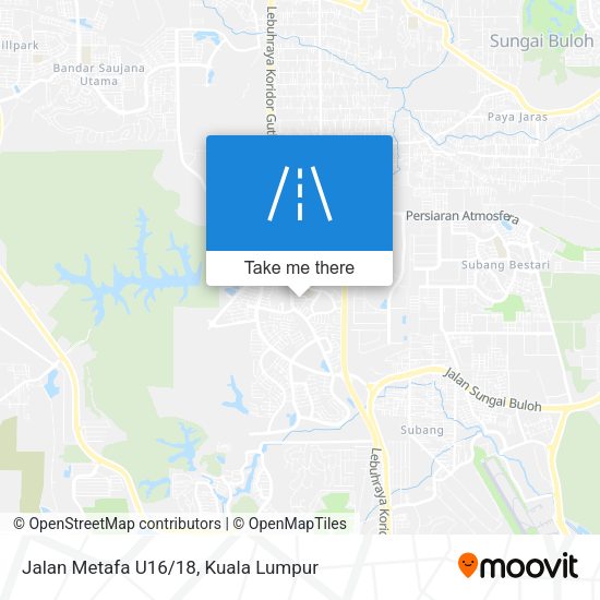 Jalan Metafa U16/18 map