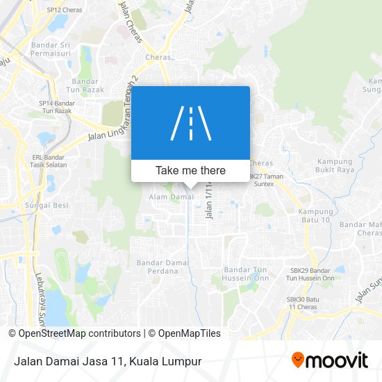 Jalan Damai Jasa 11 map