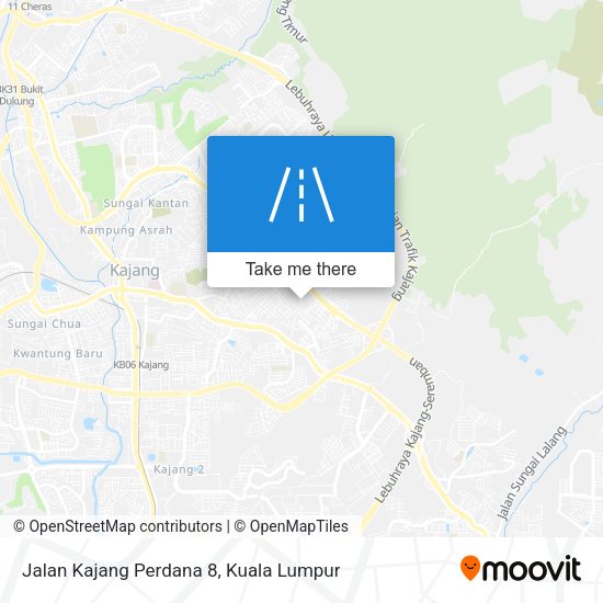 Peta Jalan Kajang Perdana 8