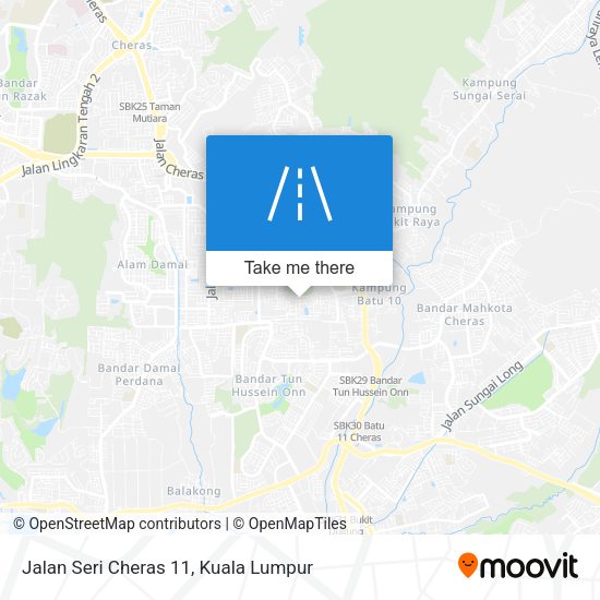 Jalan Seri Cheras 11 map