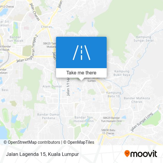 Peta Jalan Lagenda 15