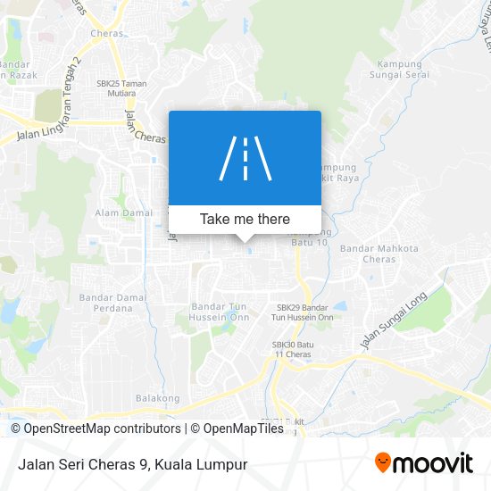Peta Jalan Seri Cheras 9