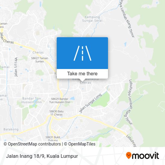 Jalan Inang 18/9 map