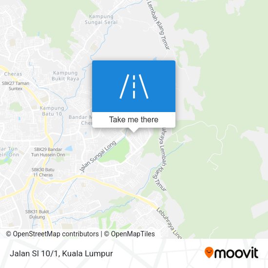 Peta Jalan Sl 10/1