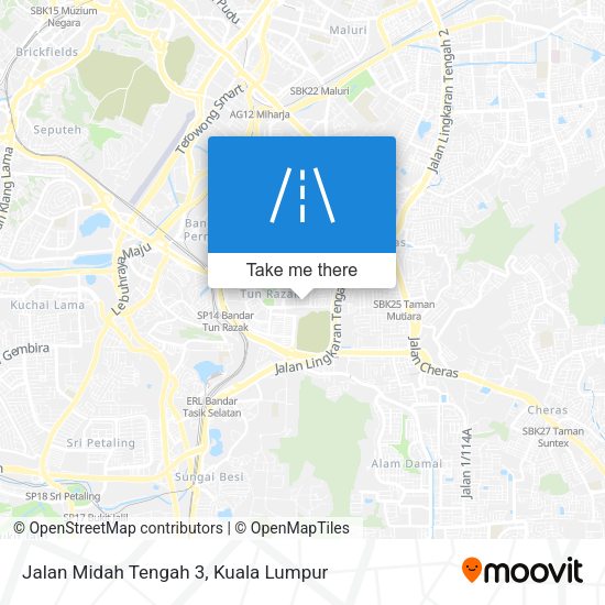 Peta Jalan Midah Tengah 3