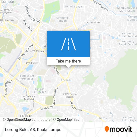 Peta Lorong Bukit A8