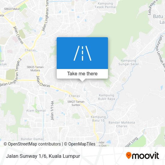 Jalan Sunway 1/6 map