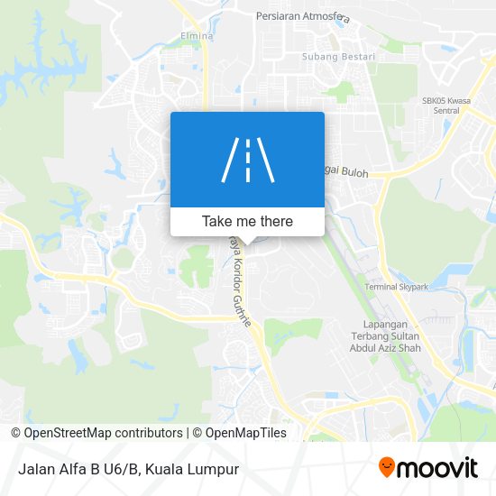 Jalan Alfa B U6/B map