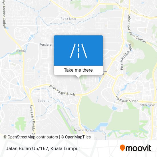 Peta Jalan Bulan U5/167