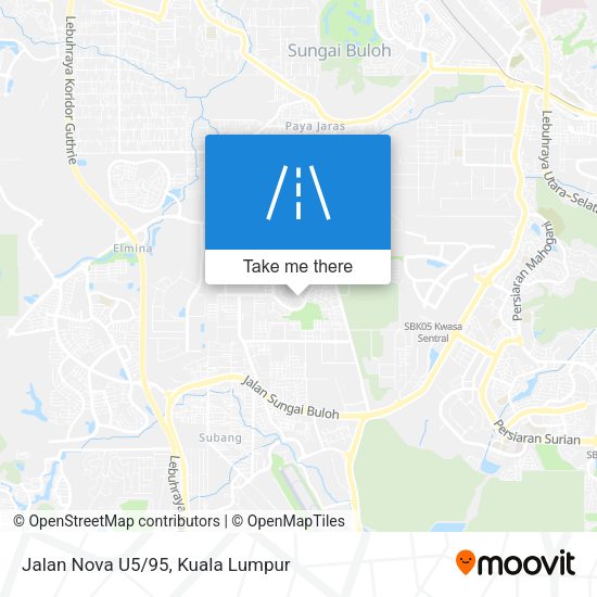 Jalan Nova U5/95 map