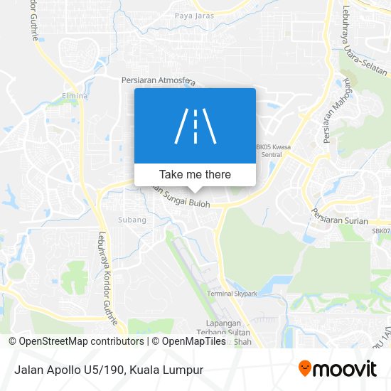 Jalan Apollo U5/190 map