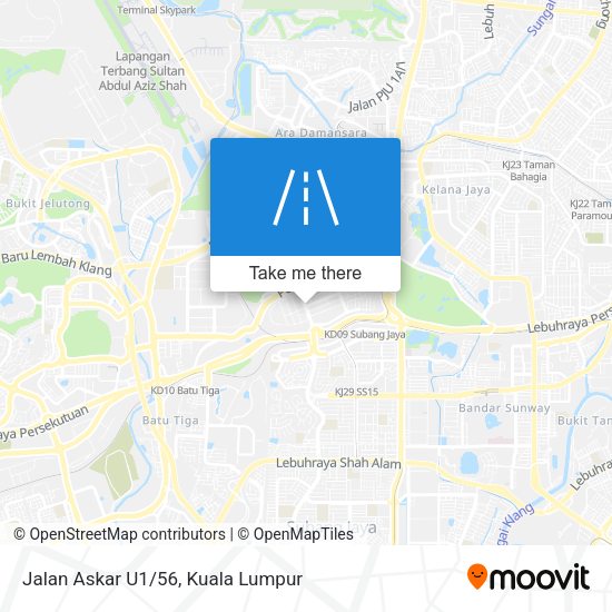 Peta Jalan Askar U1/56