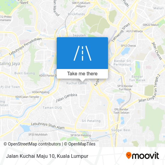 Jalan Kuchai Maju 10 map