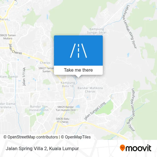 Jalan Spring Villa 2 map