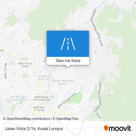 Jalan Vista 2/1b map
