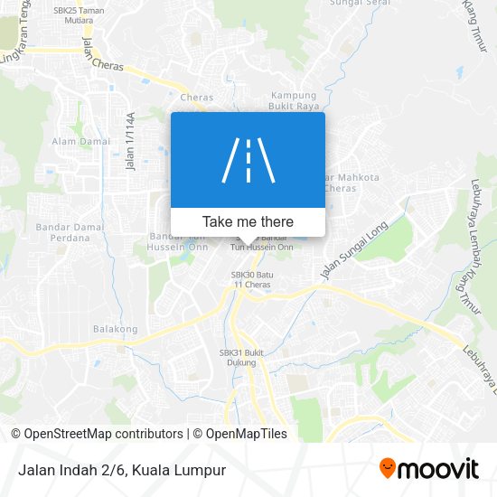 Jalan Indah 2/6 map