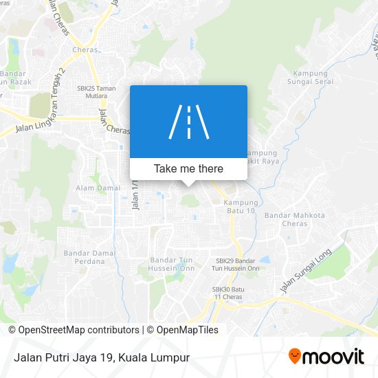 Peta Jalan Putri Jaya 19