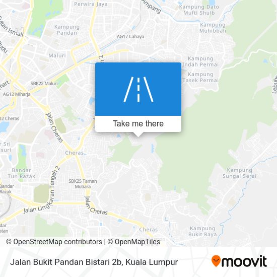 Peta Jalan Bukit Pandan Bistari 2b