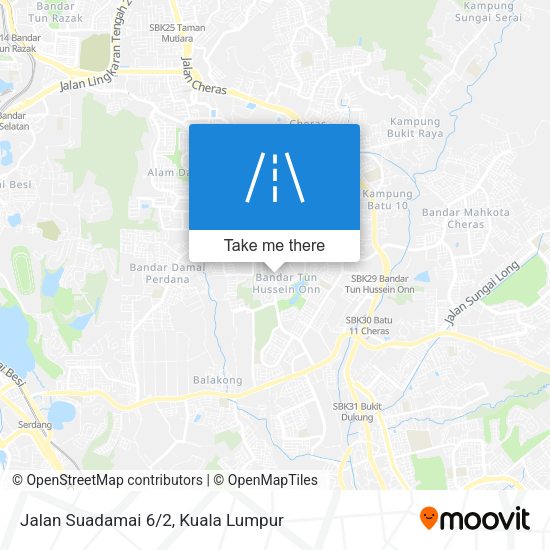 Peta Jalan Suadamai 6/2