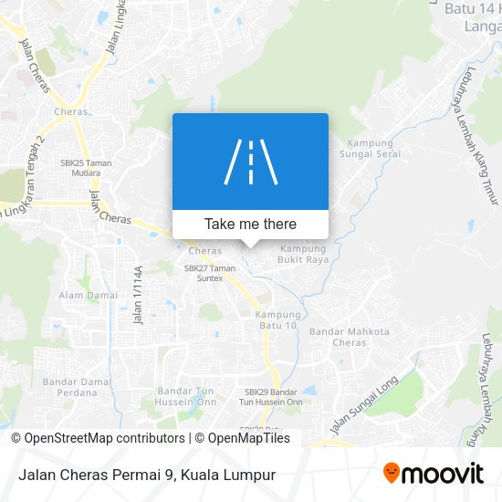 Jalan Cheras Permai 9 map