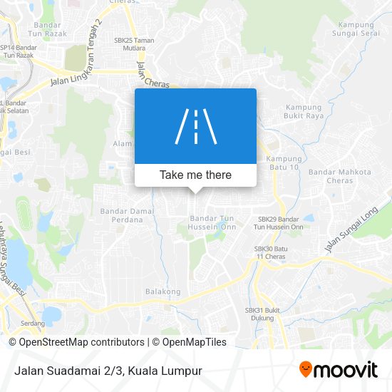 Jalan Suadamai 2/3 map