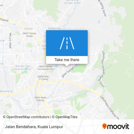 Jalan Bendahara map