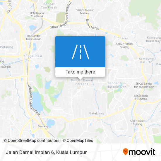 Jalan Damai Impian 6 map